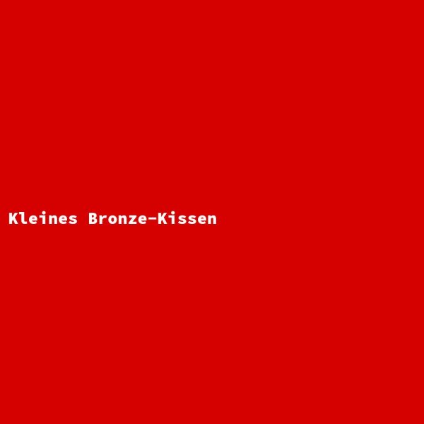 Kleines Bronze-Kissen
