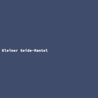 Kleiner Seide-Mantel