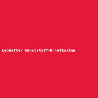Lebhafter Kunststoff-Briefkasten