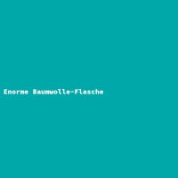 Enorme Baumwolle-Flasche