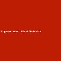 Ergonomischer Plastik-Schirm