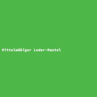Mittelm&auml;&szlig;iger Leder-Mantel