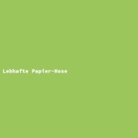 Lebhafte Papier-Hose