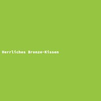 Herrliches Bronze-Kissen