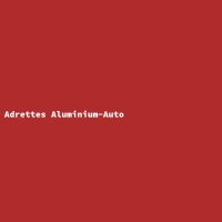 Adrettes Aluminium-Auto