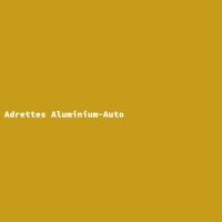 Adrettes Aluminium-Auto